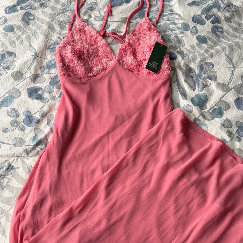 Wild Fable Pink Lace Chemise